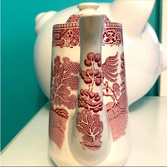 Swinnertons old willow RED tea set - Picture 2 of 7